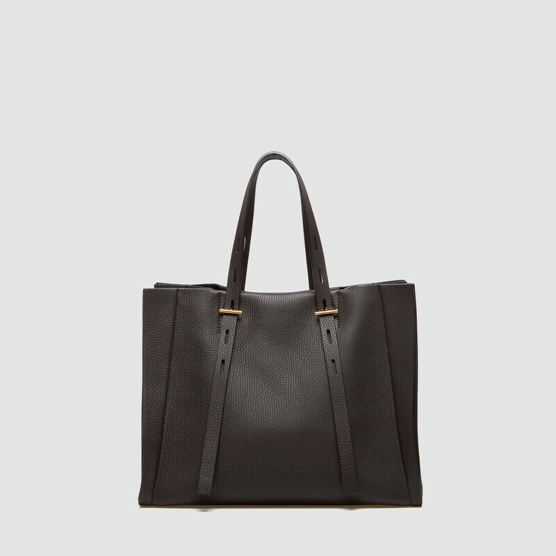 MINOBOSSI Bags Paulette in grained calf leather   Dark brown
