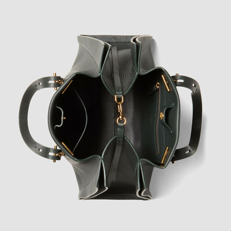 MINOBOSSI Bags Paulette in grained calf leather   Teal BLue