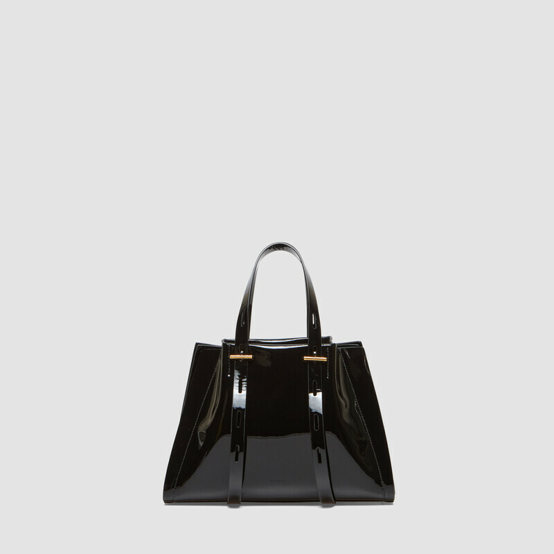 MINOBOSSI Borse PAULINA IN VERNICE   Nero