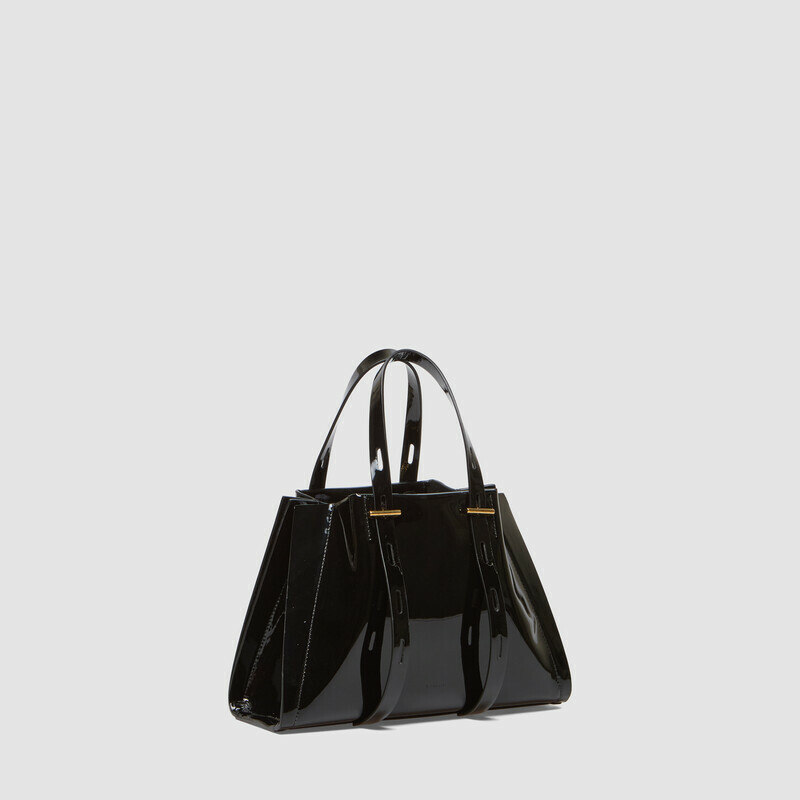 MINOBOSSI Borse PAULINA IN VERNICE   Nero