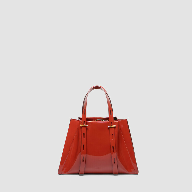 MINOBOSSI Borse PAULINA IN VERNICE   Rust