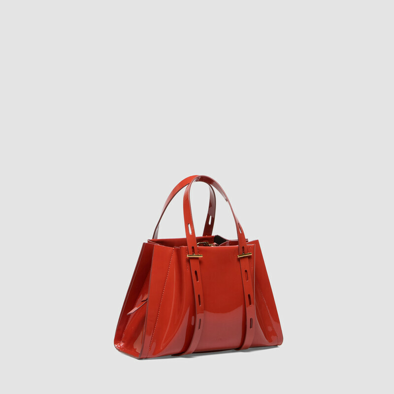 MINOBOSSI Borse PAULINA IN VERNICE   Rust