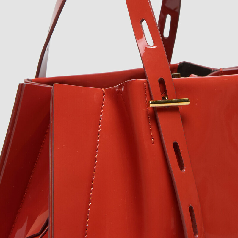 MINOBOSSI Borse PAULINA IN VERNICE   Rust