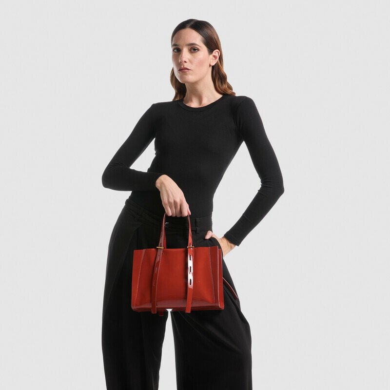 MINOBOSSI Borse PAULINA IN VERNICE   Rust