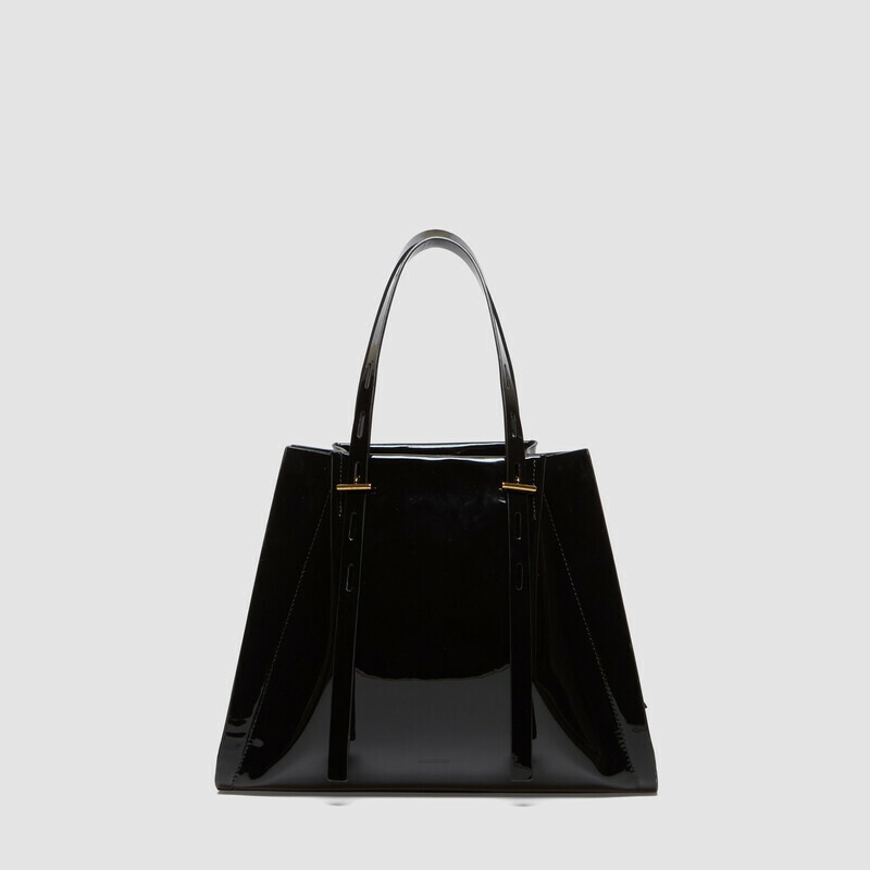 MINOBOSSI Borse PAULETTE IN VERNICE   Nero