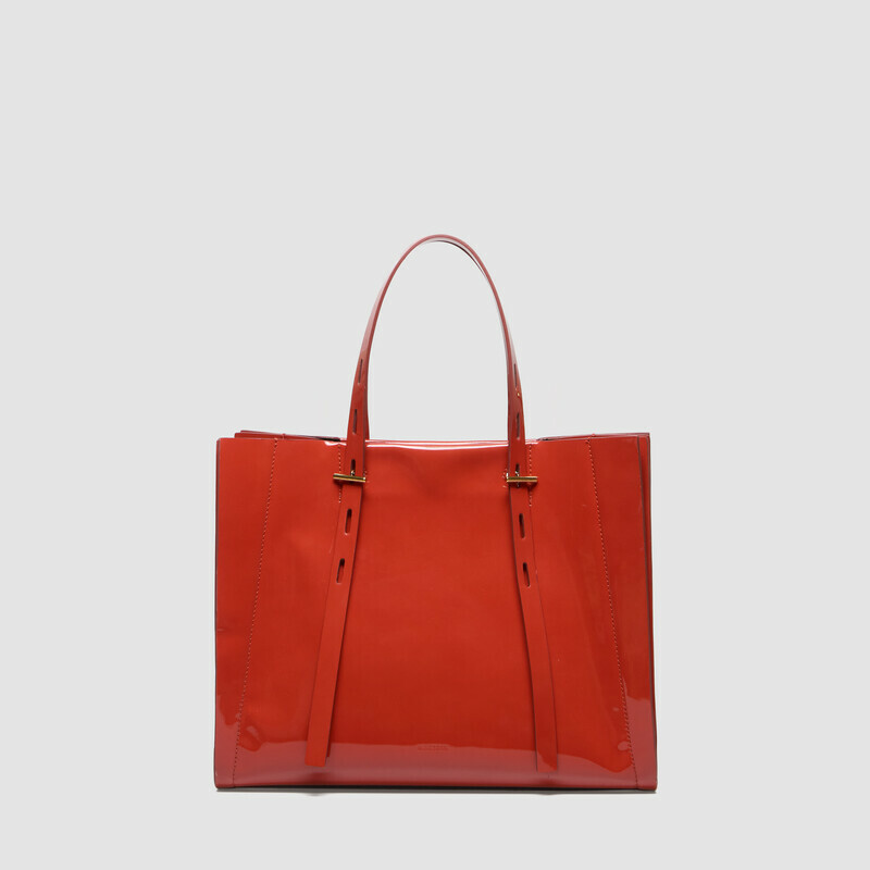 MINOBOSSI Borse PAULETTE IN VERNICE   Rust
