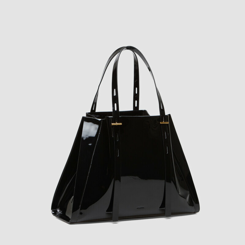 MINOBOSSI Borse Paula in vernice   Nero