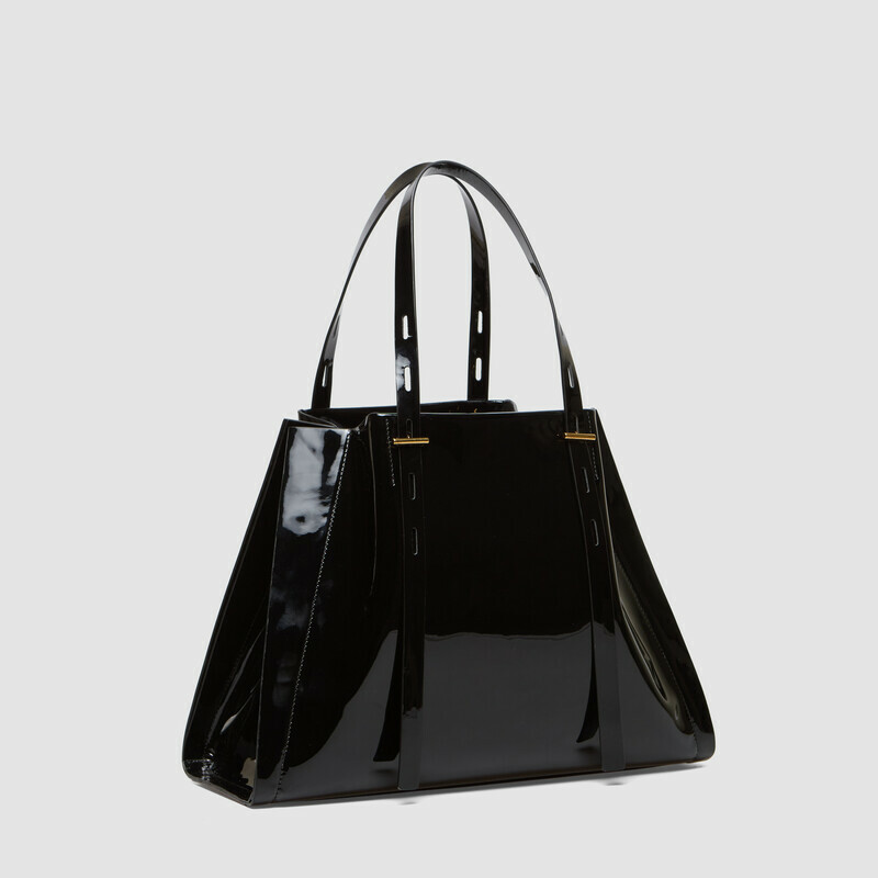 MINOBOSSI Borse Paula in vernice   Nero