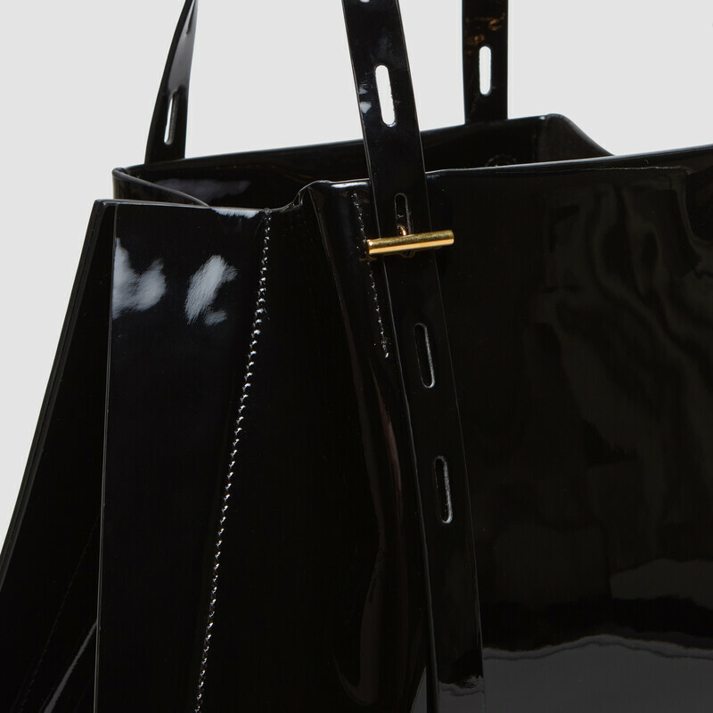 MINOBOSSI Borse Paula in vernice   Nero