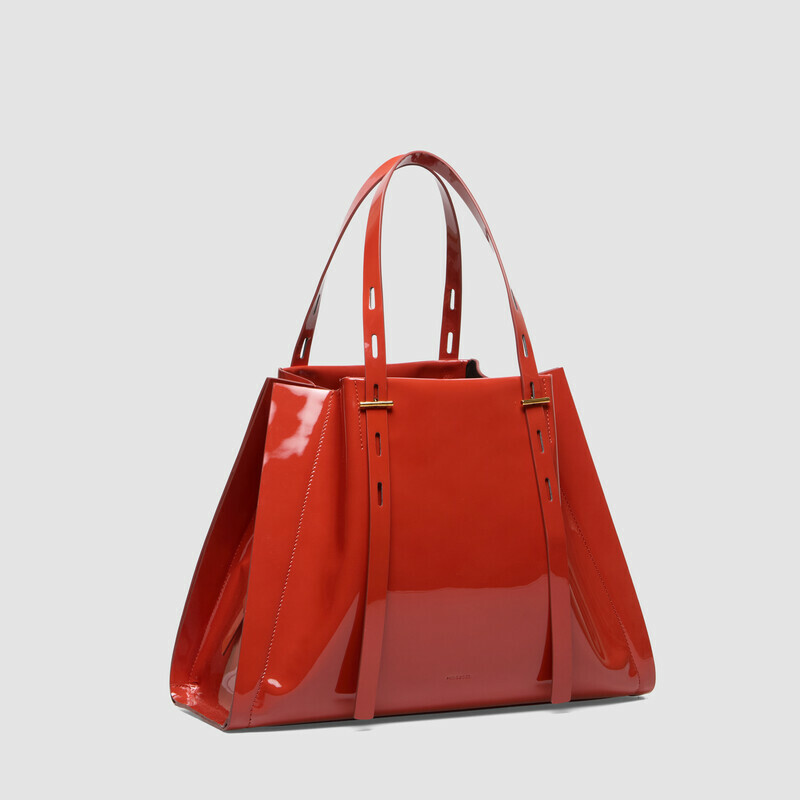 MINOBOSSI Borse Paula in vernice   Rust