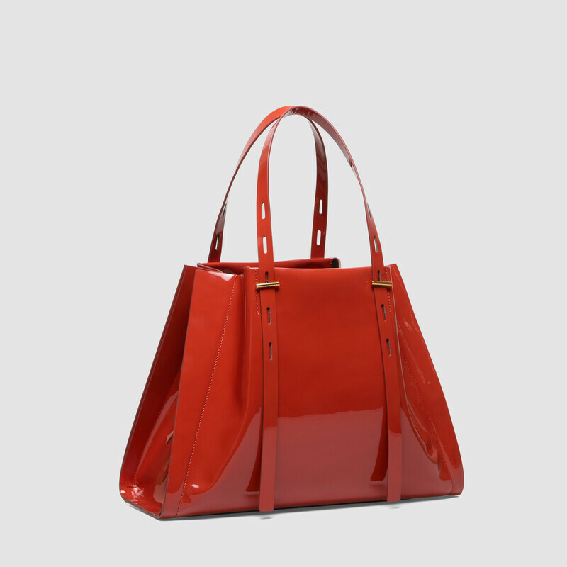 MINOBOSSI Borse Paula in vernice   Rust