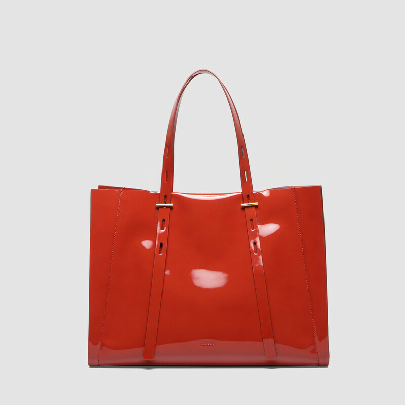 MINOBOSSI Borse Paula in vernice   Rust