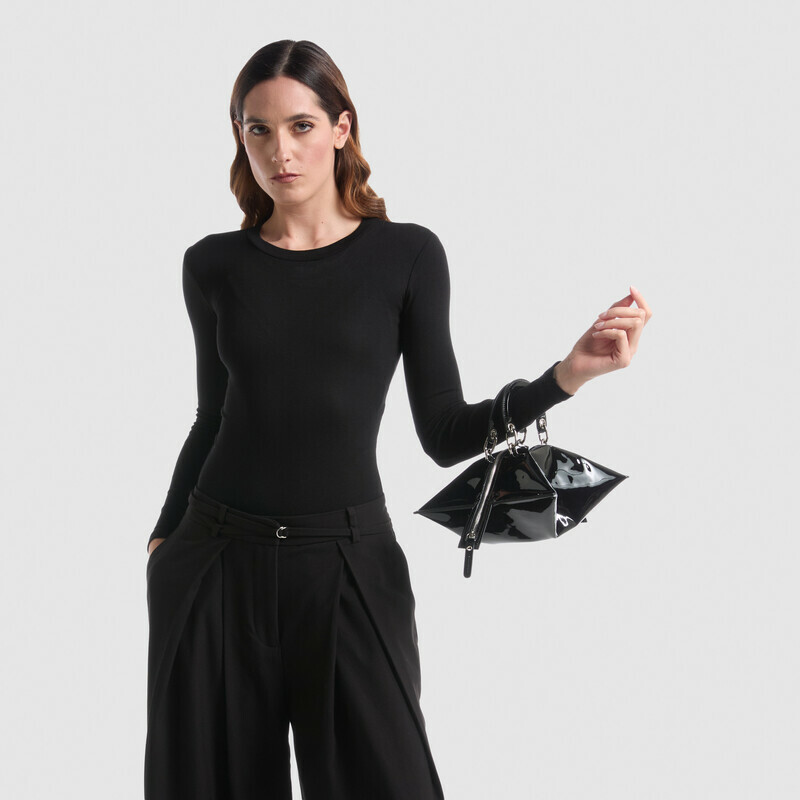MINOBOSSI Borse ELETTRA IN VERNICE   Nero