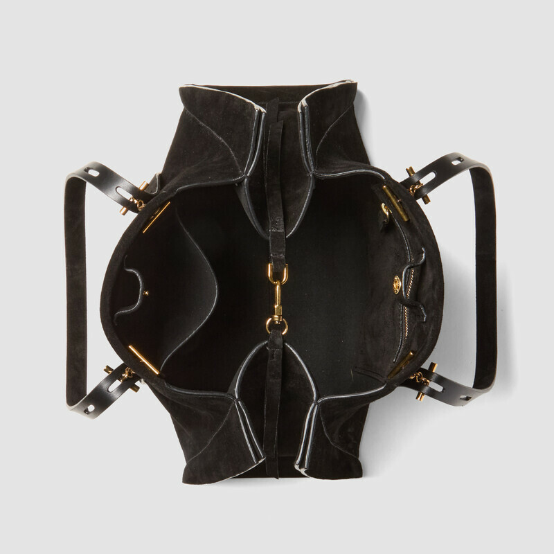 MINOBOSSI Borse PAULINA IN SUEDE   Nero