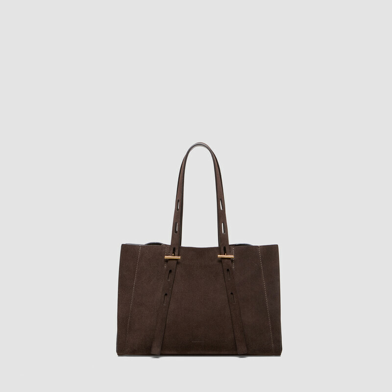 MINOBOSSI Borse PAULINA IN SUEDE   Testa di moro