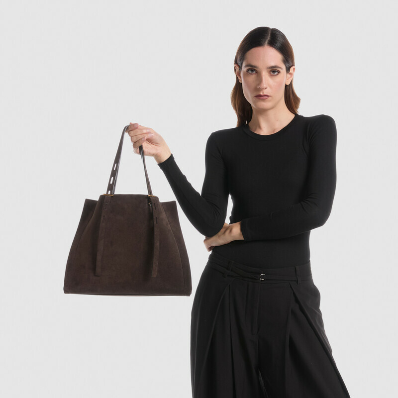 MINOBOSSI Borse PAULA IN SUEDE   Testa di moro