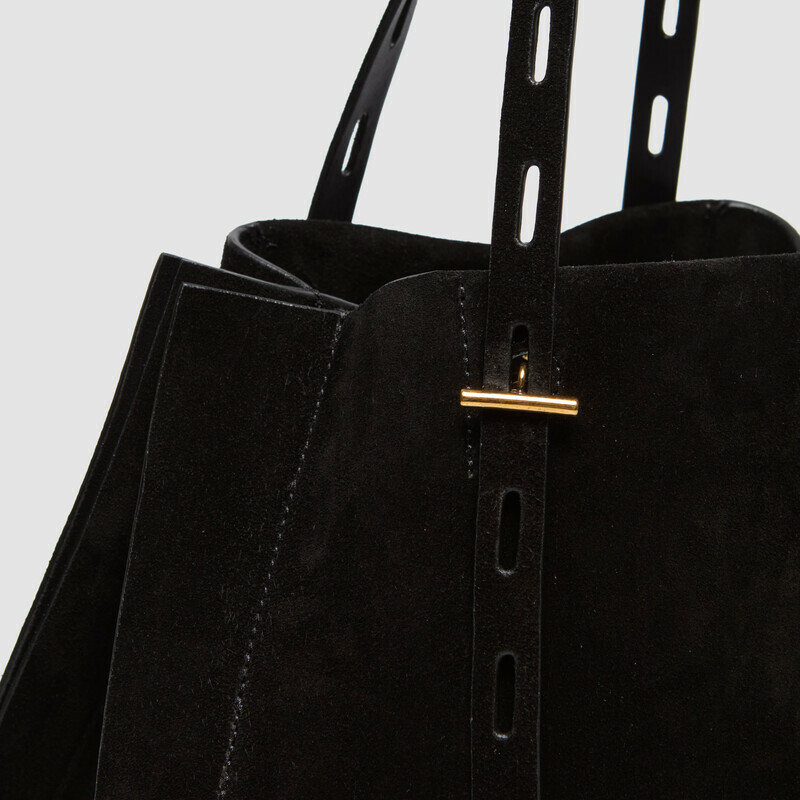 MINOBOSSI Bags Paulette in suede   Black