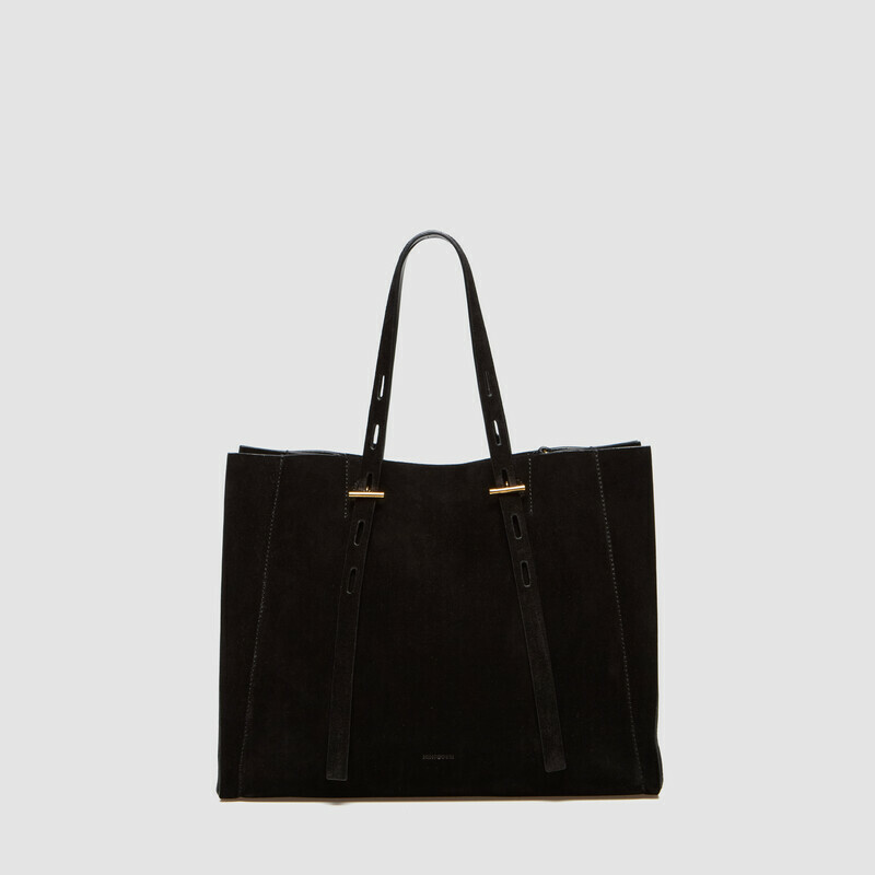 MINOBOSSI Bags Paulette in suede   Black