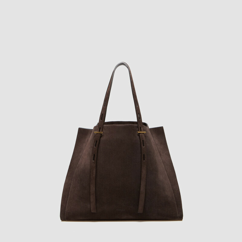 MINOBOSSI Bags Paulette in suede   Dark brown