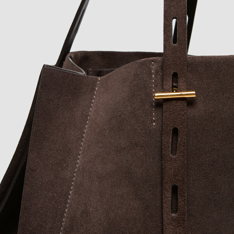 MINOBOSSI Bags Paulette in suede   Dark brown