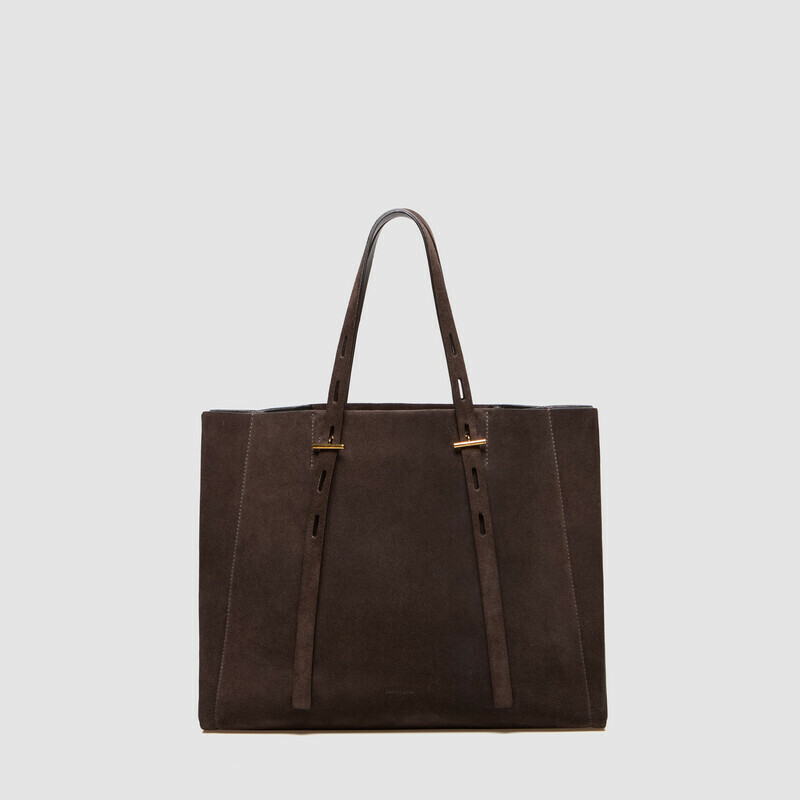 MINOBOSSI Bags Paulette in suede   Dark brown