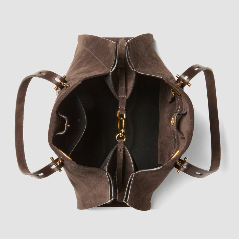 MINOBOSSI Bags Paulette in suede   Dark brown