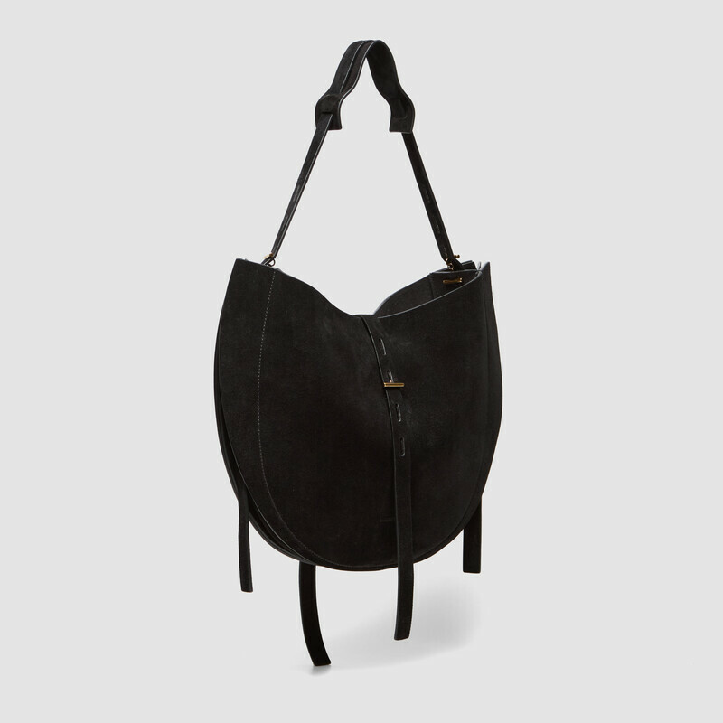 MINOBOSSI Borse Liz in suede   Nero