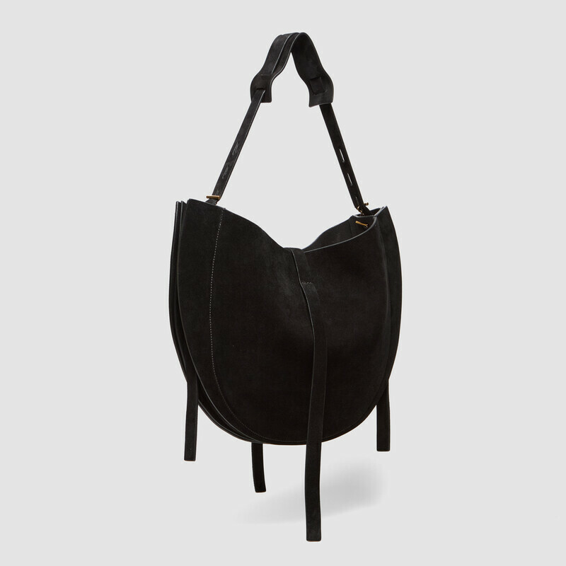 MINOBOSSI Borse Liz in suede   Nero