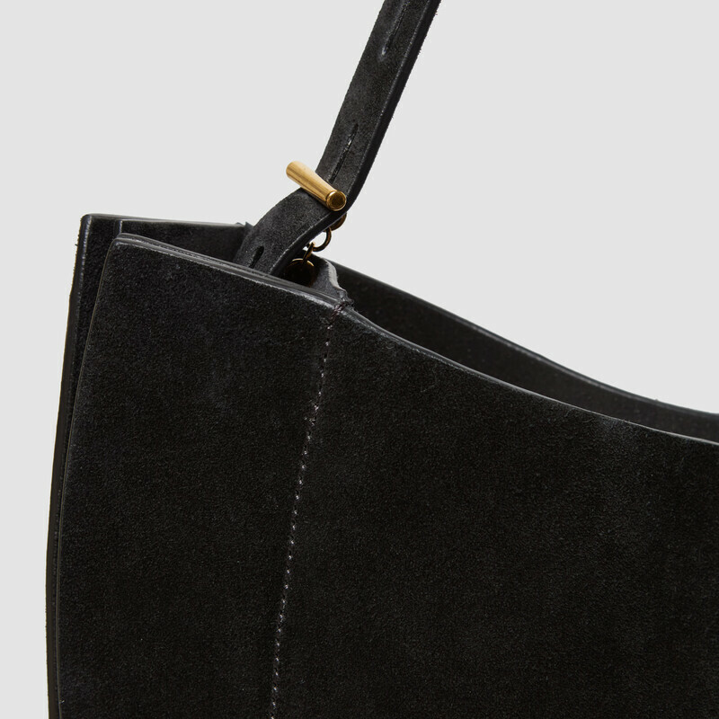 MINOBOSSI Borse Liz in suede   Nero