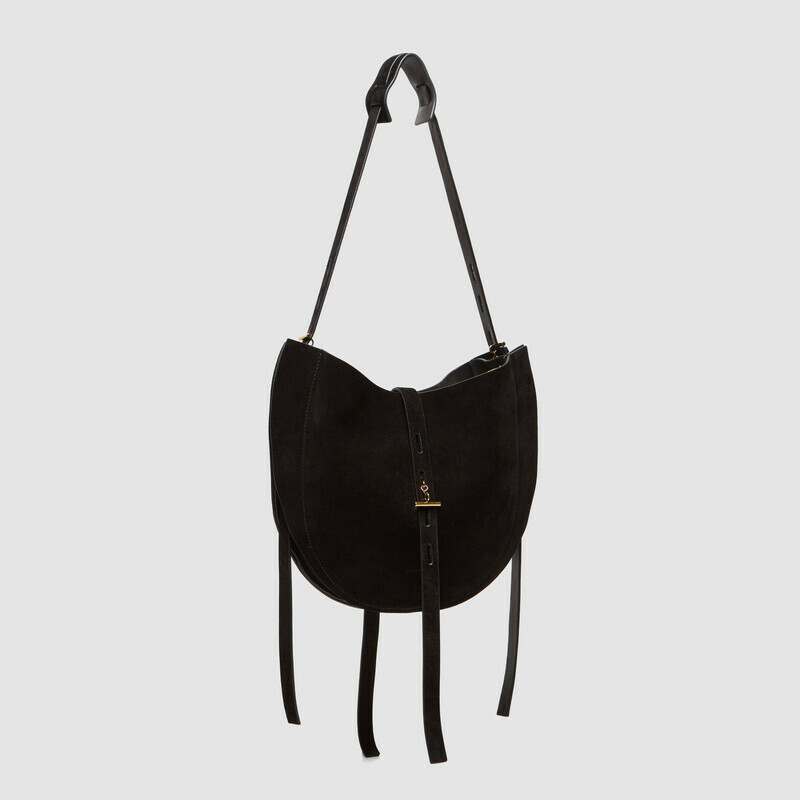 MINOBOSSI Borse Lizzie in suede   Nero