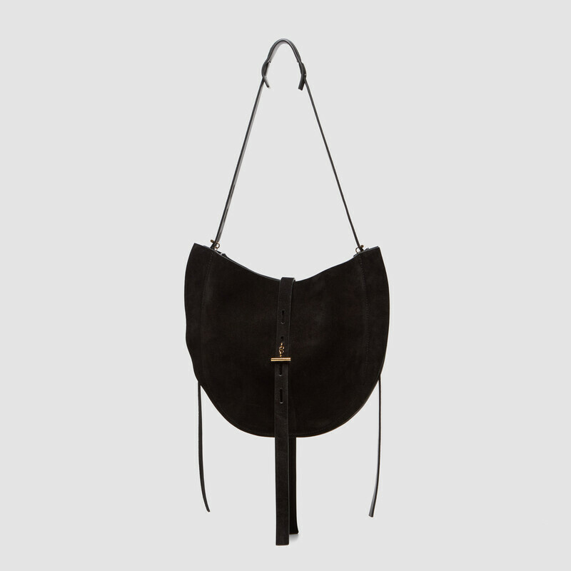MINOBOSSI Borse Lizzie in suede   Nero
