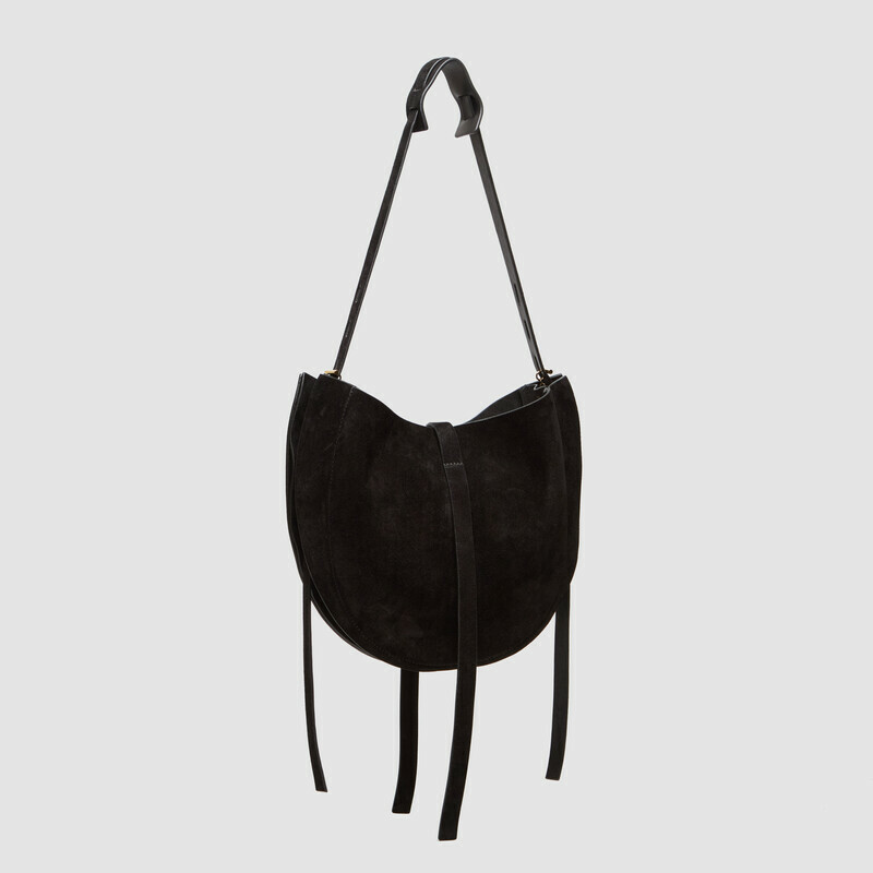 MINOBOSSI Borse Lizzie in suede   Nero