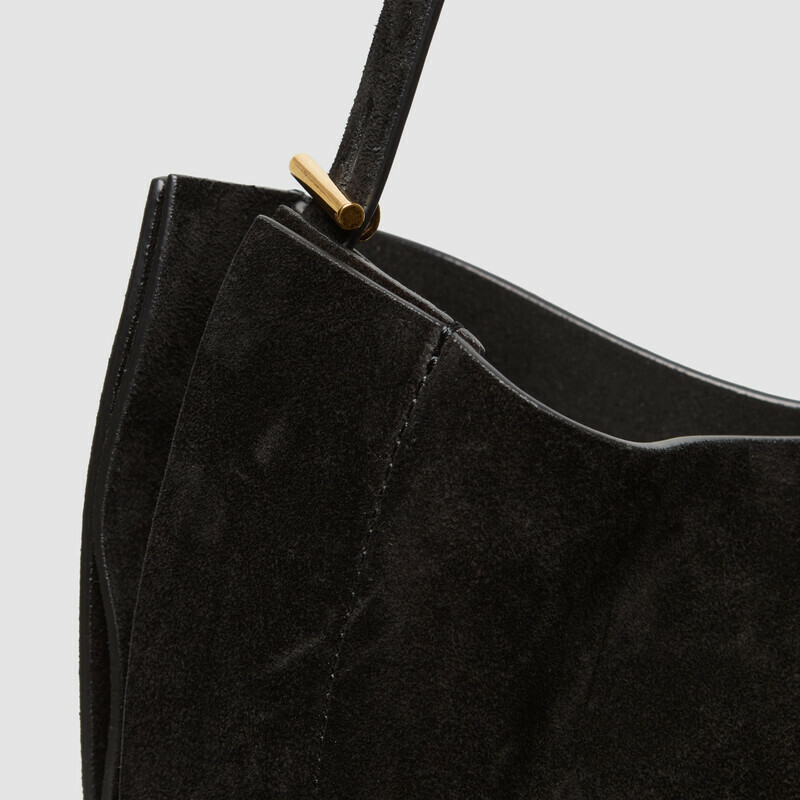 MINOBOSSI Borse Lizzie in suede   Nero