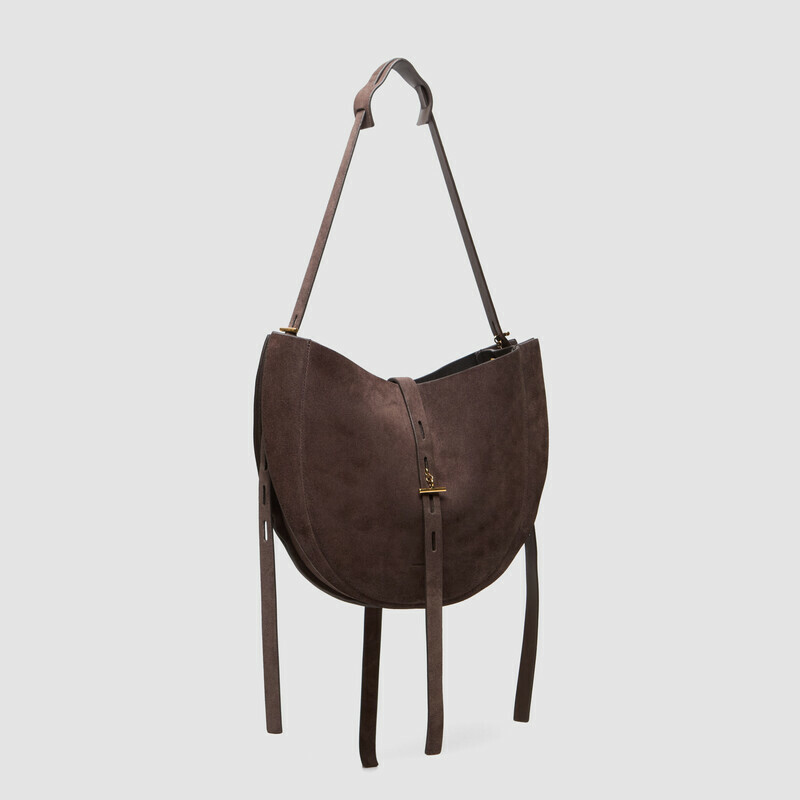 MINOBOSSI Borse Lizzie in suede   Testa di moro