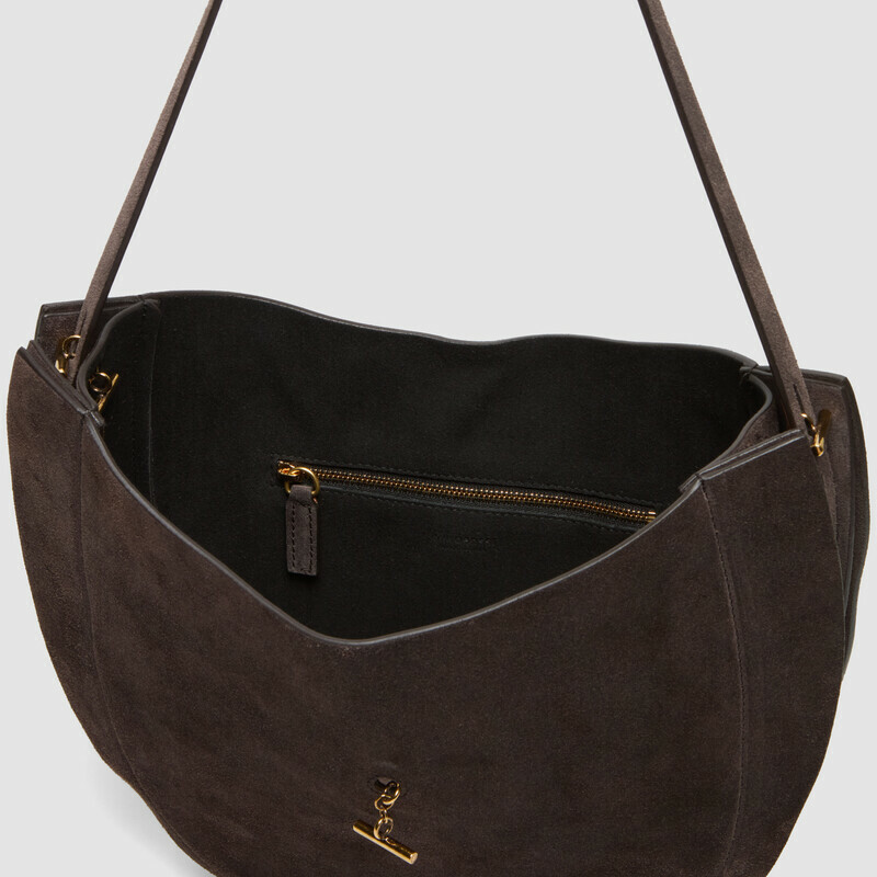 MINOBOSSI Borse Lizzie in suede   Testa di moro
