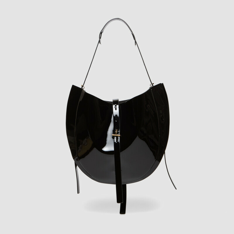 MINOBOSSI Borse Liz in vernice   Nero