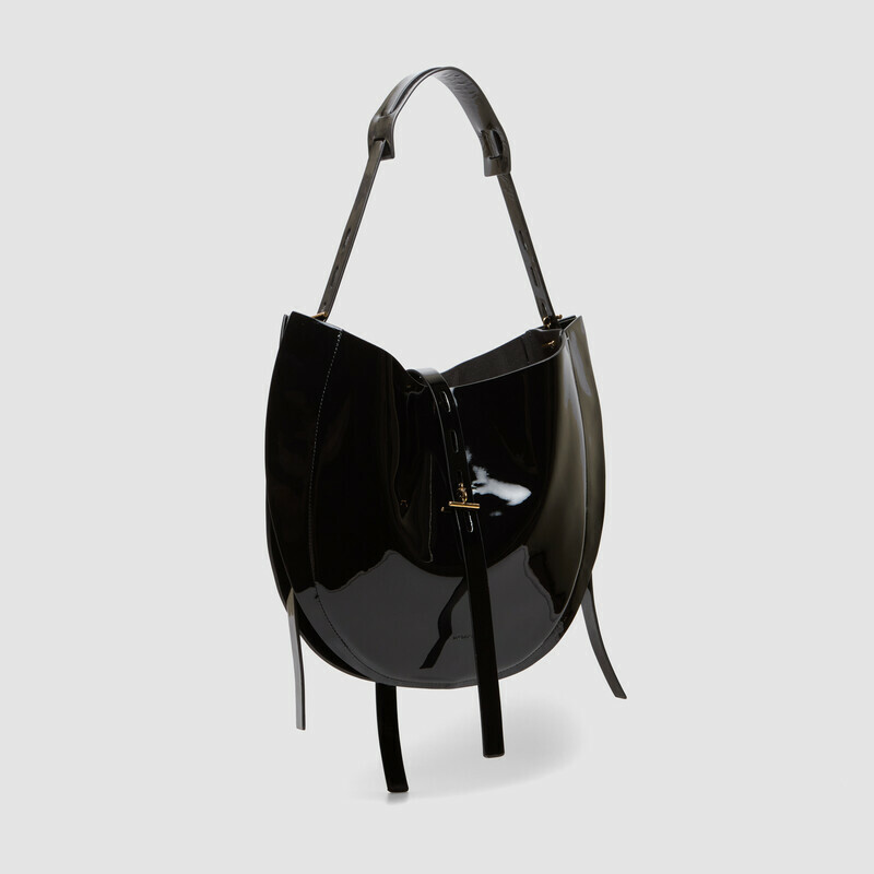 MINOBOSSI Borse Liz in vernice   Nero