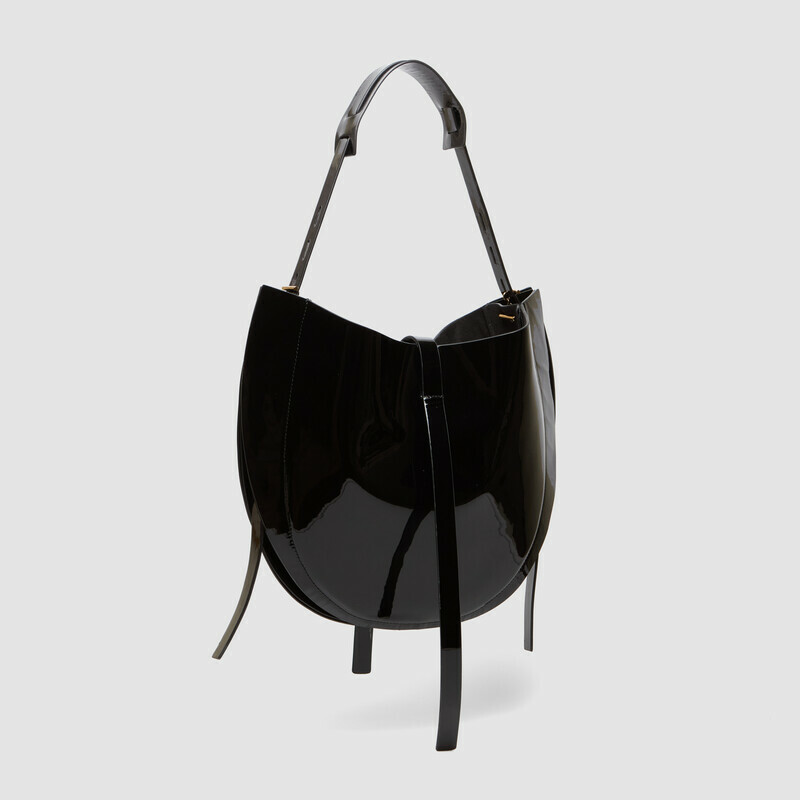 MINOBOSSI Borse Liz in vernice   Nero