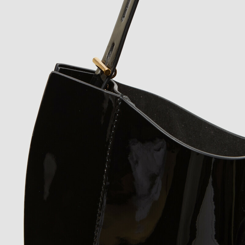 MINOBOSSI Borse Liz in vernice   Nero