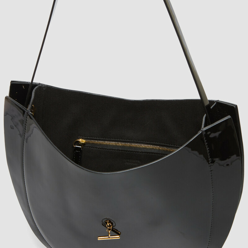 MINOBOSSI Borse Liz in vernice   Nero