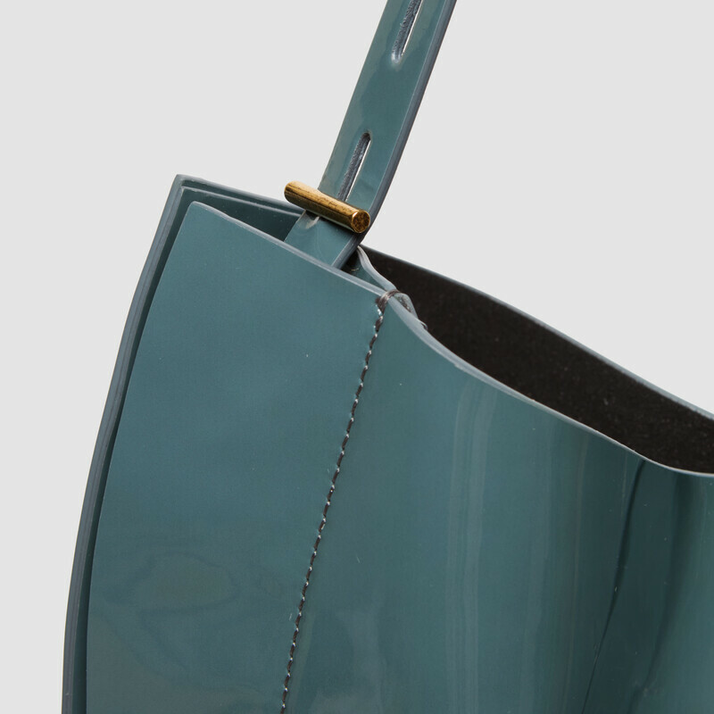 MINOBOSSI Borse Liz in vernice   Teal BLue