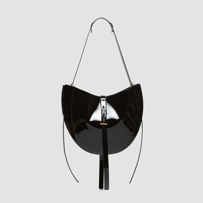 MINOBOSSI Borse Lizzie in vernice   Nero