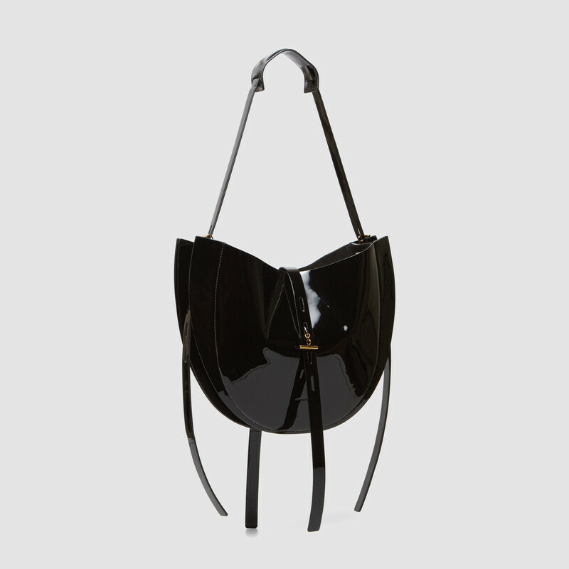 MINOBOSSI Borse Lizzie in vernice   Nero
