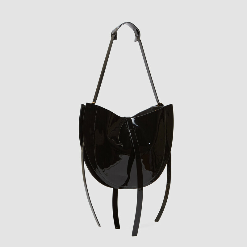 MINOBOSSI Borse Lizzie in vernice   Nero