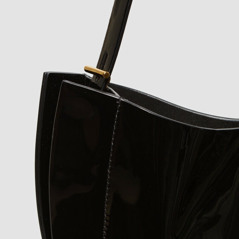 MINOBOSSI Borse Lizzie in vernice   Nero