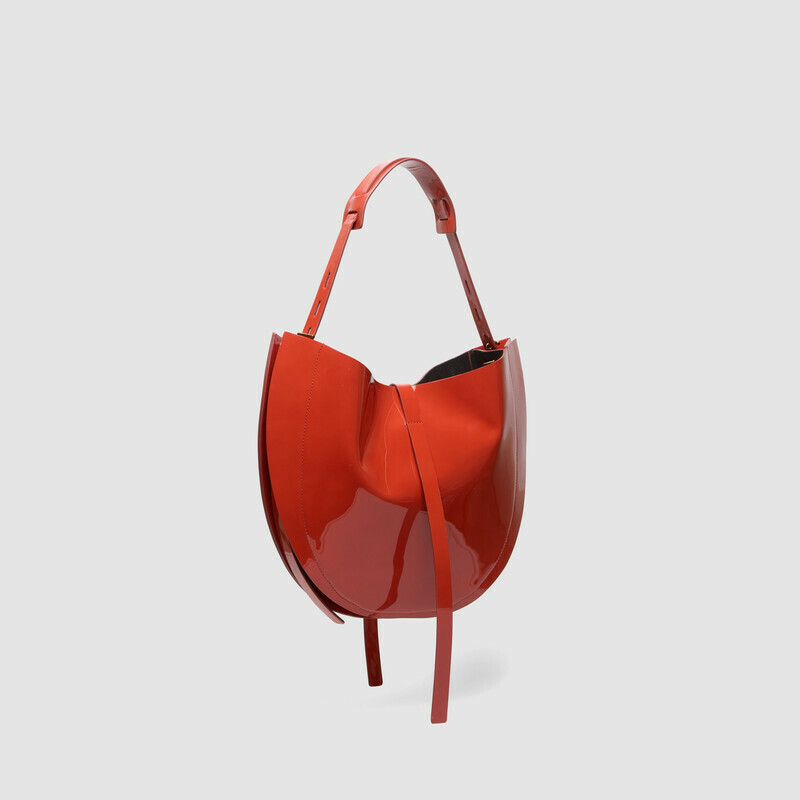 MINOBOSSI Borse Lizzie in vernice   Rust