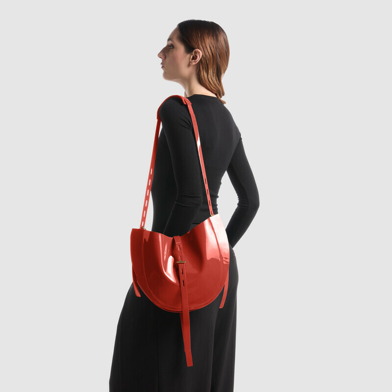 MINOBOSSI Borse Lizzie in vernice   Rust