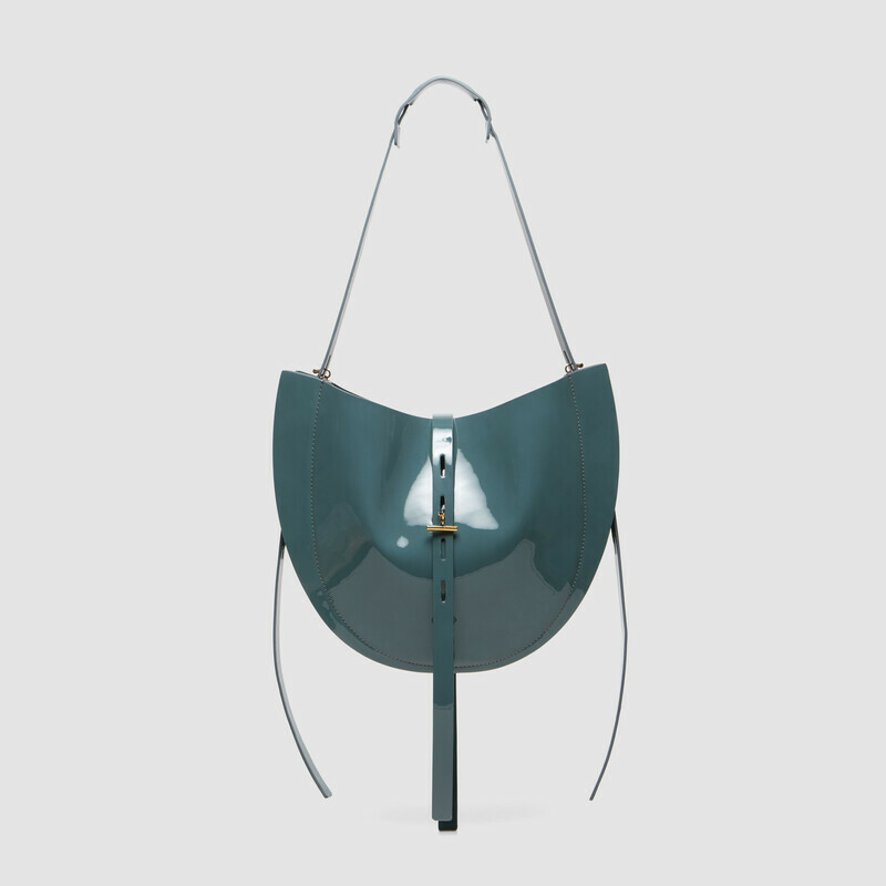 MINOBOSSI Borse Lizzie in vernice   Teal BLue