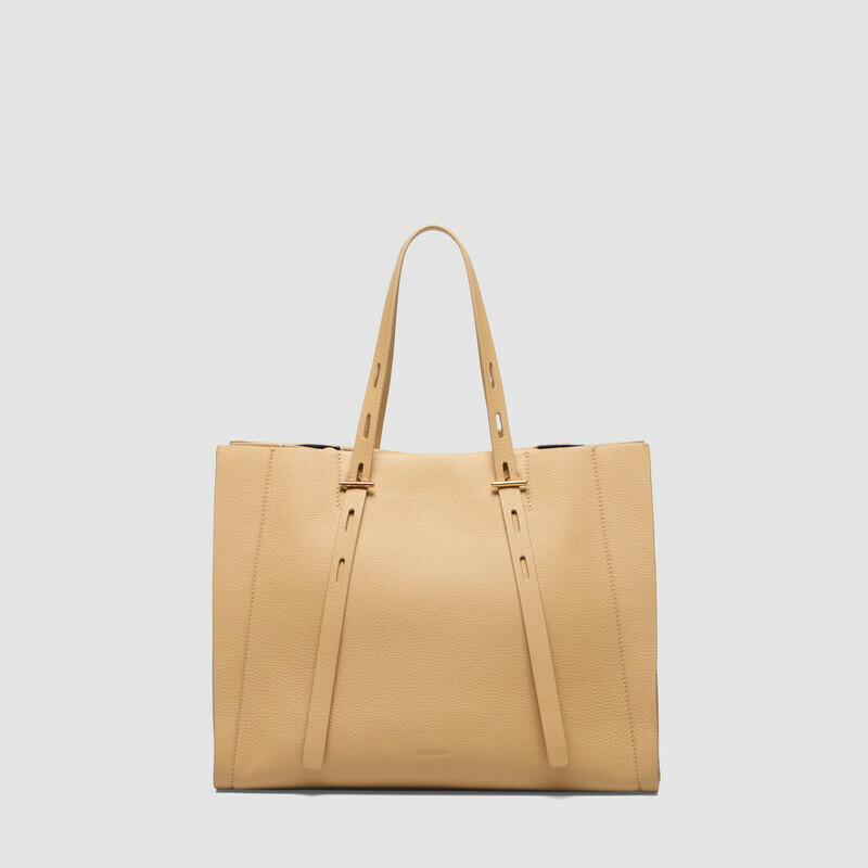 MINOBOSSI Bags Paula in grained calf leather   MILK WHITE