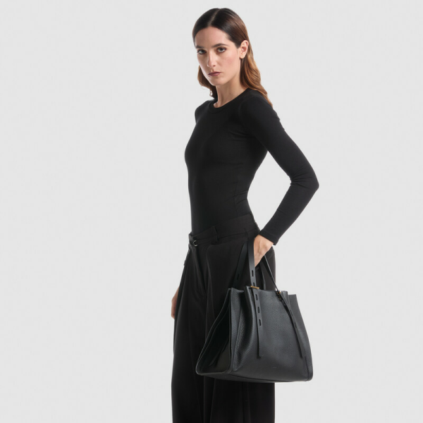 Paulette in grained calf leather